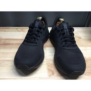 Asics Jolt 5 Sneakers Men's 10 Black Carrier Gray Mesh Lace-Up Running Shoes
